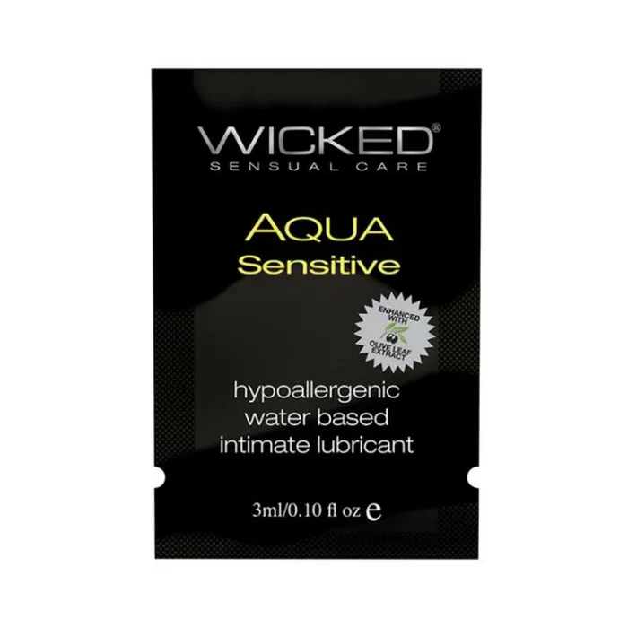 Fairvillacom Lubricants Wicked Aqua Sensitive Water Based Lubricant 1 oz