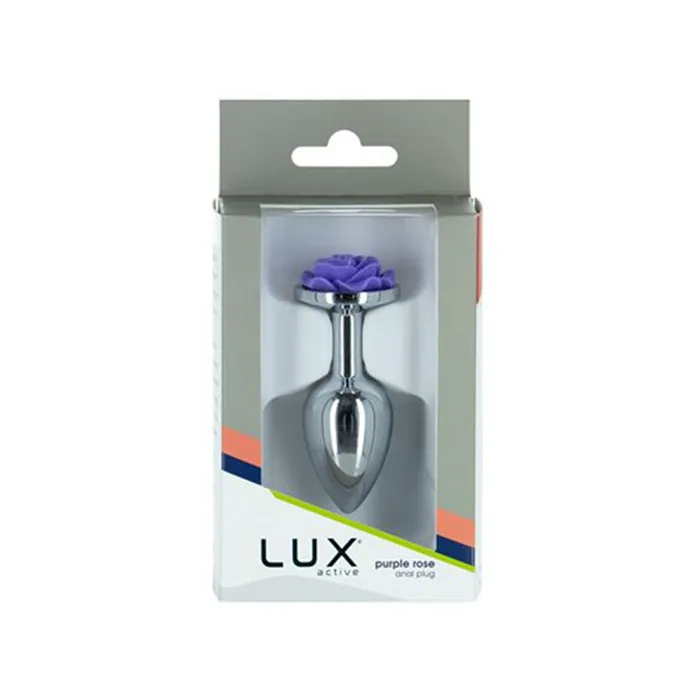 Fairvillacom Lux Active RoseMetal Butt Plug 3in Purpl Anal