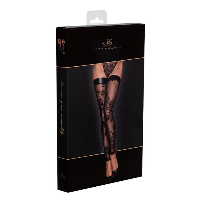 Fairvillacom Male Sex Toys Noir Handmade Tulle Stocks Embroidery XL