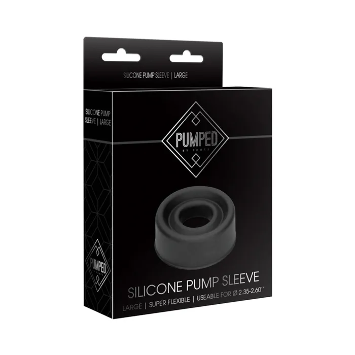 Fairvillacom Male Sex Toys Pumped Silicone Pump Sleeve Large Black