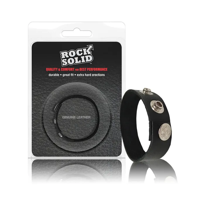 Fairvillacom Male Sex Toys Rock Solid Adjustable Leather 3 Snap Cock Ring Black Fairvillacom Male Sex Toys Rock Solid Adjustable Leather 3 Snap Cock Ring Black