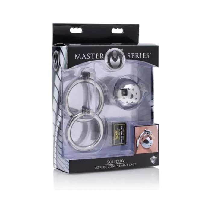 Fairvillacom Male Sex Toys Solitary Extreme Confinement Cage Steel Silver