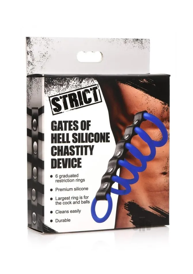 Fairvillacom Male Sex Toys Strict Gates Of Hell Chastity Device Blu