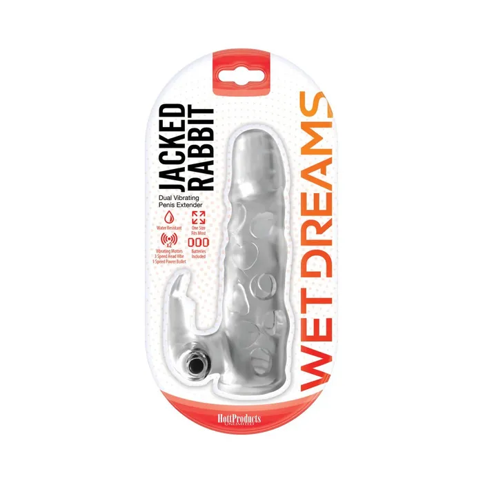 Fairvillacom Male Sex Toys Wet Dreams Jacked Rabbit Extension Sleeve Power Bullet