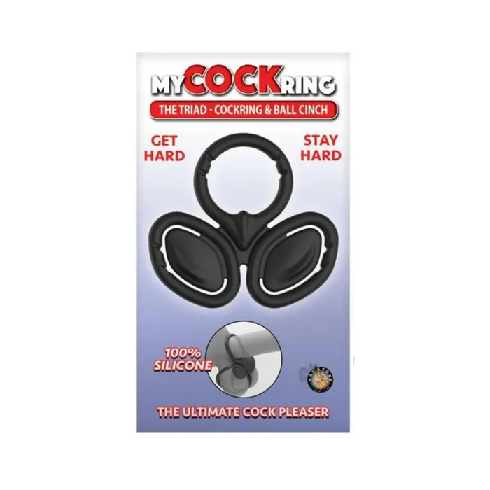 Fairvillacom My Cockring The Triad Cockring Ball Cinch Black Anal