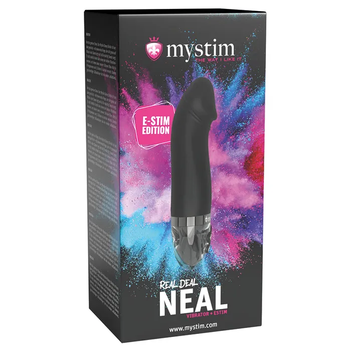 Fairvillacom Mystim Real Deal Neal eStim Vibrator Black Vibrators