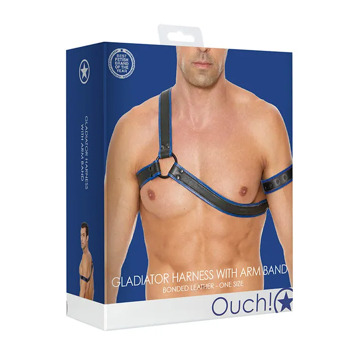 Fairvillacom Ouch Gladiator Harness Blue Vibrators