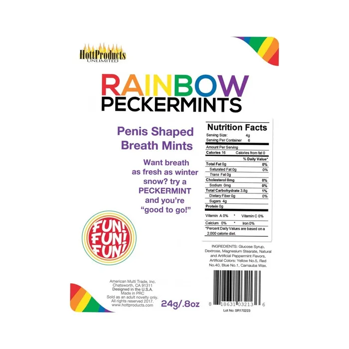 Fairvillacom Rainbow Peckermints Adult Candies Anal