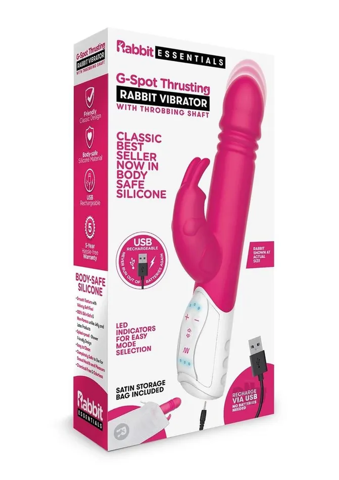 Fairvillacom Re Recharge Gspot Thrust Rabbit Hot Pnk Vibrators