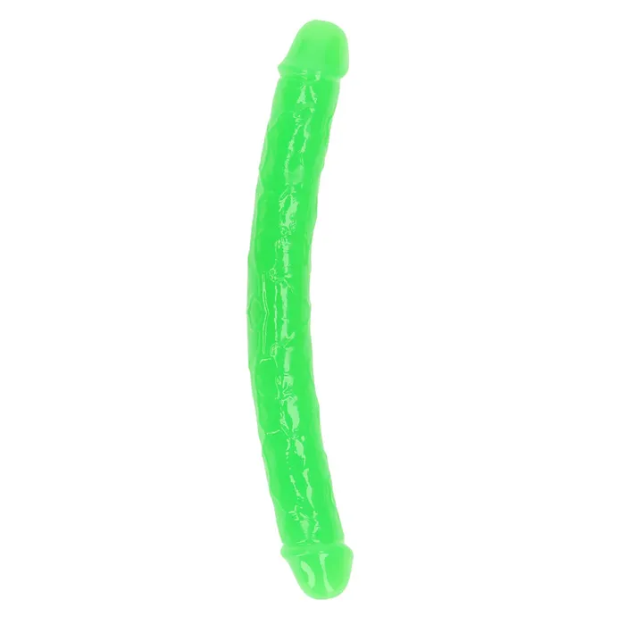 Fairvillacom Realrock Glow In The Dark Double Dong 123939 Neon Green Dildos