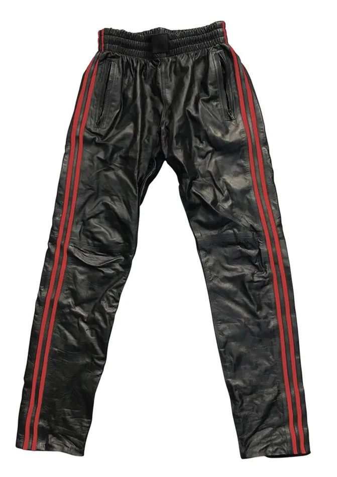 Fairvillacom Restraints Prowler Red Leather Joggers Red Lg