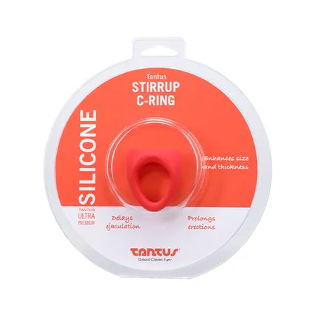 Fairvillacom Tantus Stirrup CRing Cock and Ball Sling Red Male Sex Toys