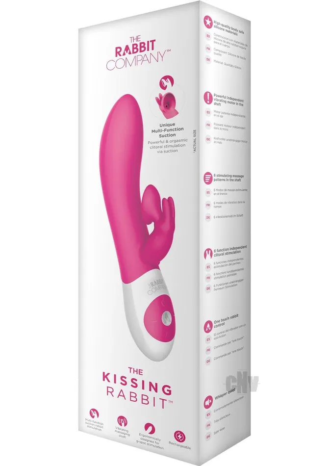 Fairvillacom The Kissing Rabbit Vibrator Pink Vibrators