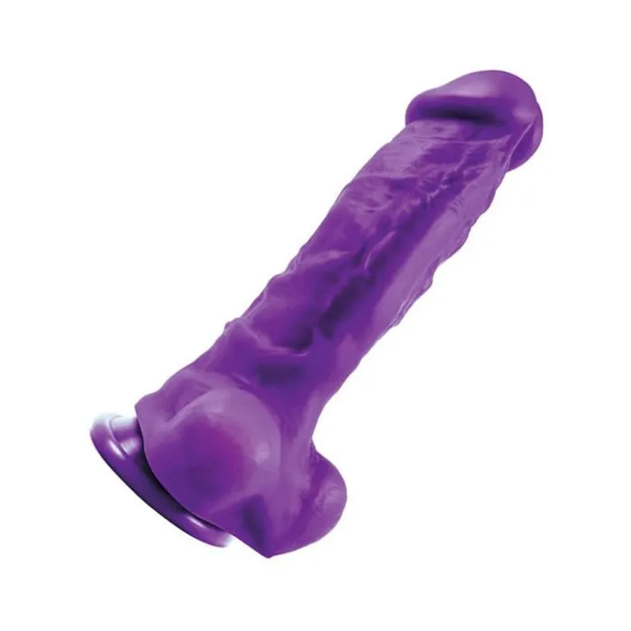 Fairvillacom Vibrators Colours Pleasures Thick 8in Purple