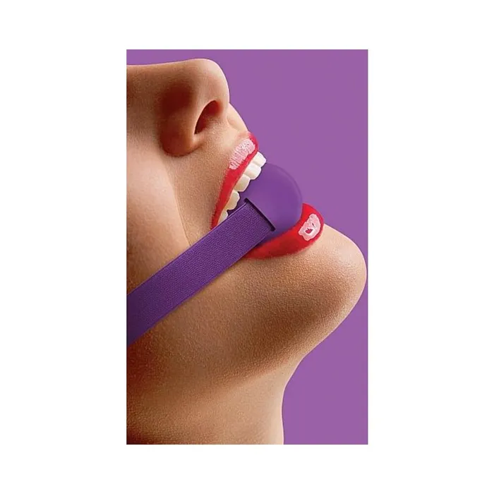 Fairvillacom Vibrators ELASTIC BALL GAG PURPLE