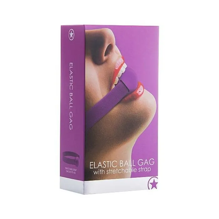 Fairvillacom Vibrators ELASTIC BALL GAG PURPLE
