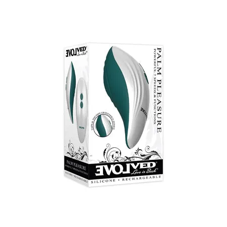 Fairvillacom Vibrators Evolved Palm Pleasure Teal