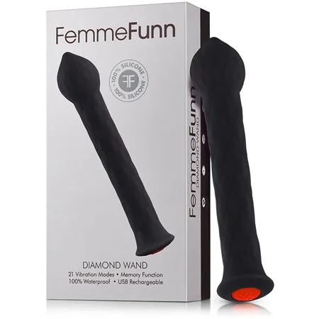 Fairvillacom Vibrators Femme Funn Diamond Wand Black