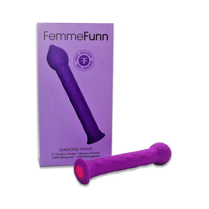 Fairvillacom Vibrators Femme Funn Diamond Wand Turquoise
