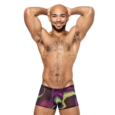 Fairvillacom Vibrators Galactic Sheer Poly Spandex Mini Short Multi Color MD Fairvillacom Vibrators Galactic Sheer Poly Spandex Mini Short Multi Color MD