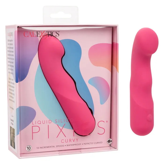 Fairvillacom Vibrators Liquid Silicone Pixies Curvy Pink