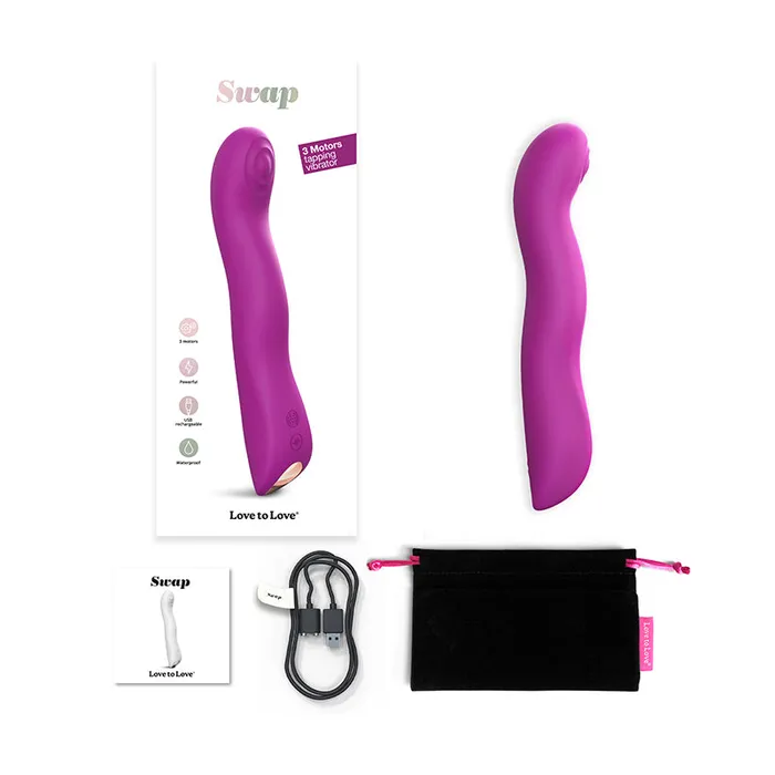 Fairvillacom Vibrators Love To Love Swap Tapping Vibrator Purpl