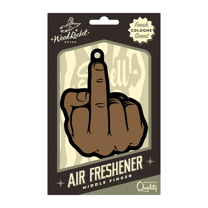 Fairvillacom Vibrators Middle Finger Brown Air Freshener