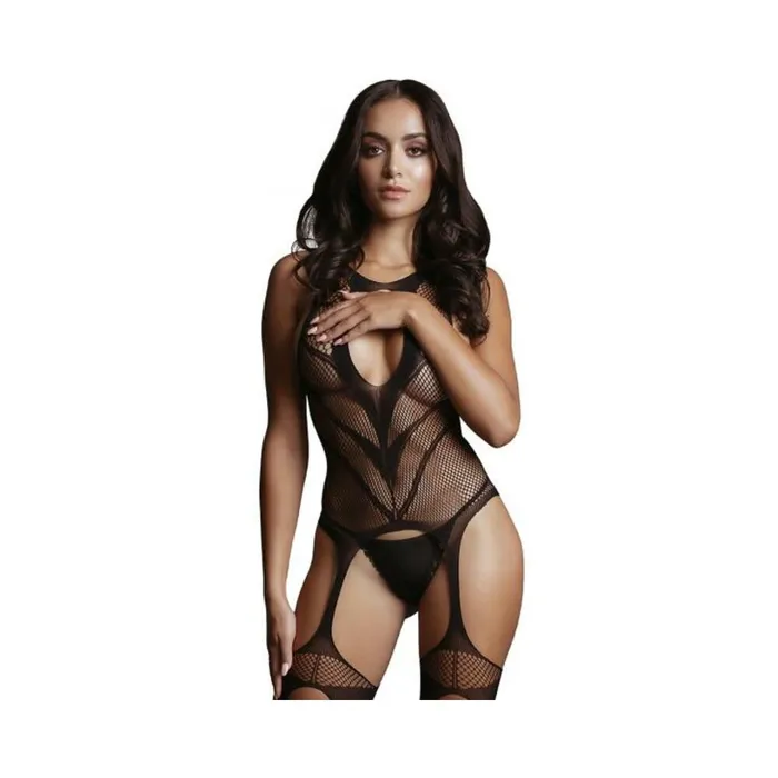 Fairvillacom Vibrators Shots Le Desir Suspender Bodystocking Black Os