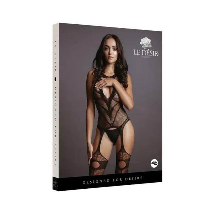 Fairvillacom Vibrators Shots Le Desir Suspender Bodystocking Black Os