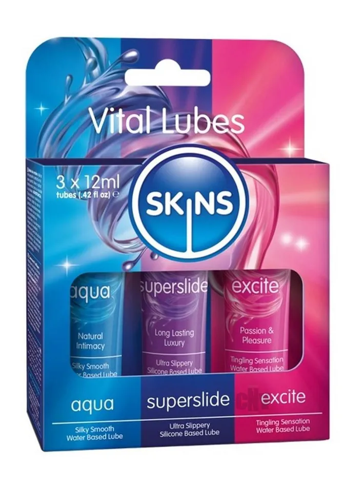 Fairvillacom Vibrators Skins Sampler Tube 12ml 3pk Vital
