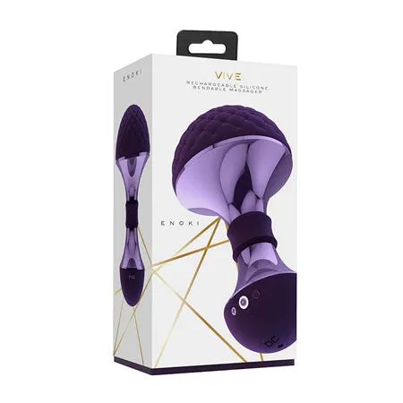 Fairvillacom Vibrators Vive Enoki Bendable Massager Purple