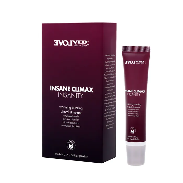 Female Sex Toys Evolved INSANE CLIMAX Warming Buzzing Clitoral Stimulation Gel 10 ml ShhhWndsr Female Sex Toys Evolved INSANE CLIMAX Warming Buzzing Clitoral Stimulation Gel 10 ml ShhhWndsr
