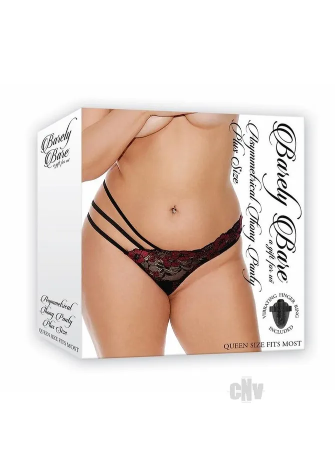 Female Sex Toys Fairvillacom Barely B Asymmetrical Thong Panty Ps Blk