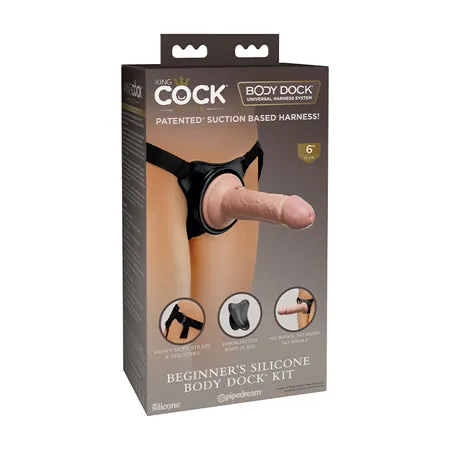 Female Sex Toys Fairvillacom King Cock Elite Beginners Silicone Body Dock Kit
