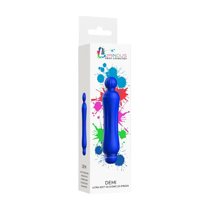 Female Sex Toys Fairvillacom Luminous Demi Abs Bullet With Silicone Sleeve 10Speeds Royal Blue