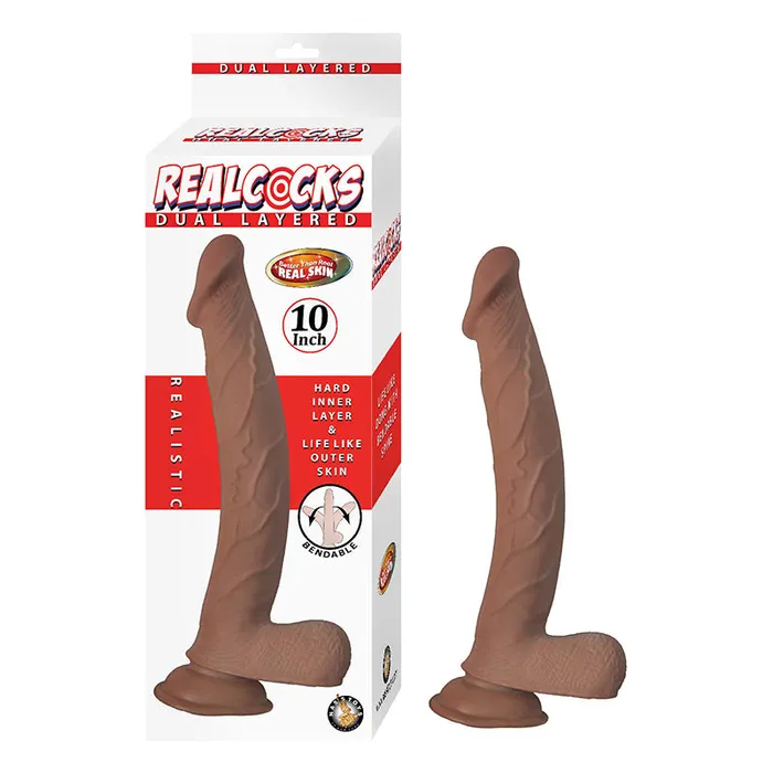 Female Sex Toys Fairvillacom Realcocks Dual Layered 10in Brown