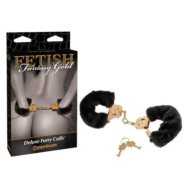 Fetish Fantasy Gold Deluxe Furry Cuffs BlackGold Furry Restraints ShhhWndsr Anal Fetish Fantasy Gold Deluxe Furry Cuffs BlackGold Furry Restraints ShhhWndsr Anal