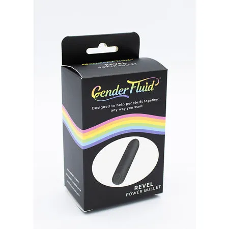 Gender Fluid Revel Power Bullet Matte Black Fairvillacom Anal