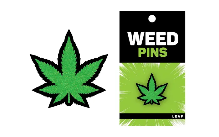 GREEN GLITTER LEAF PIN Fairvillacom Vibrators