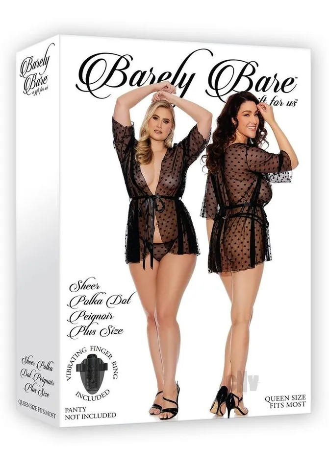 Hosiery Fairvillacom Barely B Sheer Polka Dot Robe Ps Blk