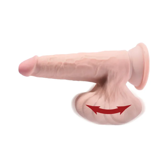 King Cock Triple Density Cock 8 In With Swinging Balls Fairvillacom Dildos