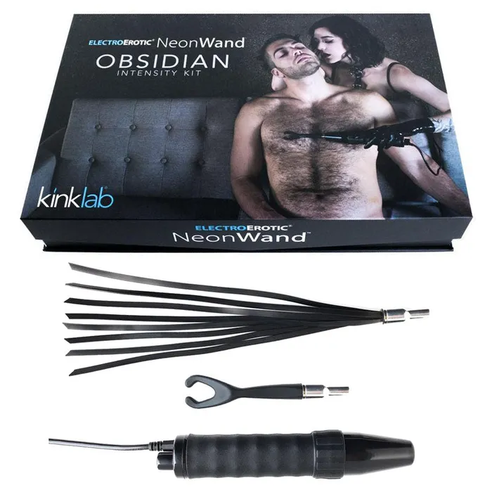 KinkLab Obsidian Neon Wand Intensity Kit ShhhWndsr Vibrators