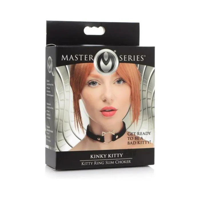 Kinky Kitty Ring Slim Choker Black Fairvillacom Anal