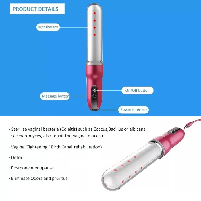 Laser Light Therapy Vagina Tightening Health Wand ShhhAlib Male Sex Toys