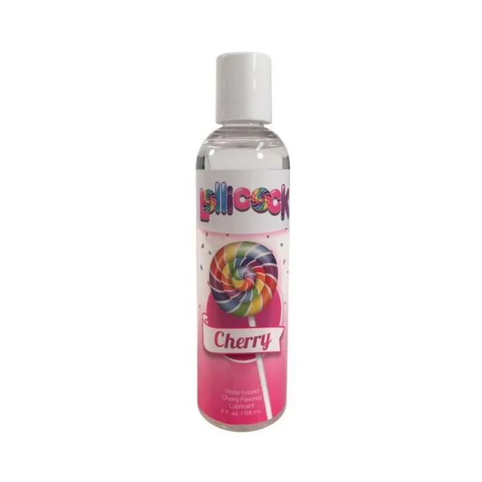 Lollicock 4 Oz Waterbased Flavored Lubricant Cherry Fairvillacom Lubricants