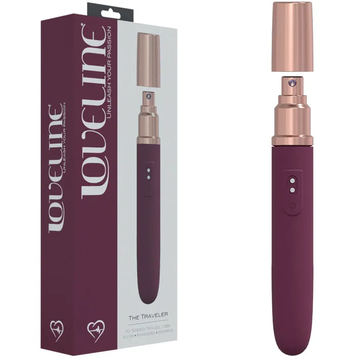 LOVELINE The Traveller Silicone Discreet Vibe Burgundy ShhhWndsr Vibrators