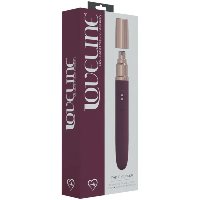 LOVELINE The Traveller Silicone Discreet Vibe Burgundy ShhhWndsr Vibrators