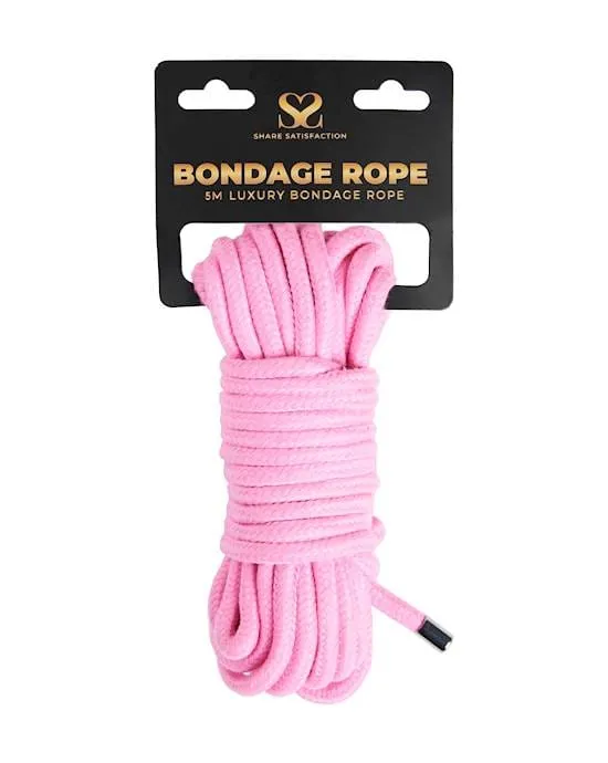Luxury Bondage Rope 5m Share Satisfaction Couples