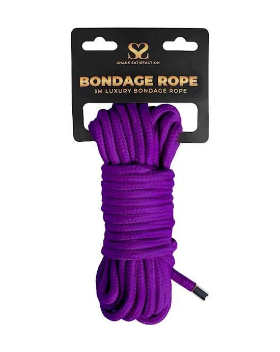 Luxury Bondage Rope 5m Share Satisfaction Couples