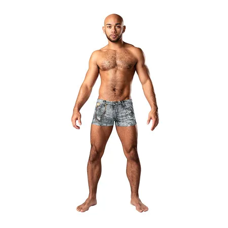 Male Power Male Sex Toys Male Power Dirty Denim Pouch Short Denim Print XL Male Power Male Sex Toys Male Power Dirty Denim Pouch Short Denim Print XL